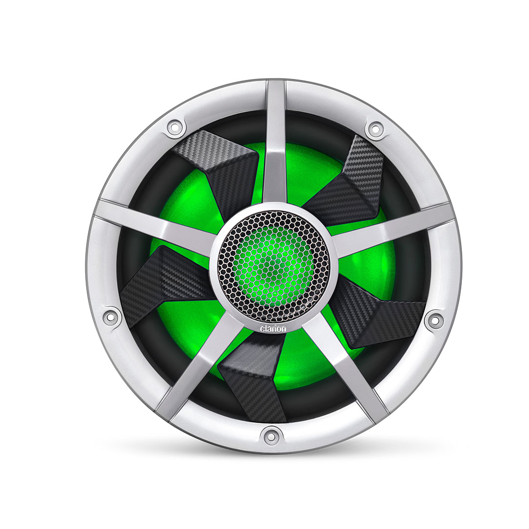 Clarion CM2513WL, 10" DVC 2-Ohm Marine Subwoofer w/ RGB illumination