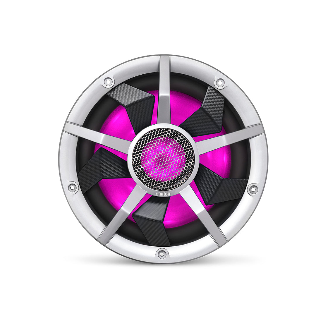 Clarion CM2513WL, 10" DVC 2-Ohm Marine Subwoofer w/ RGB illumination