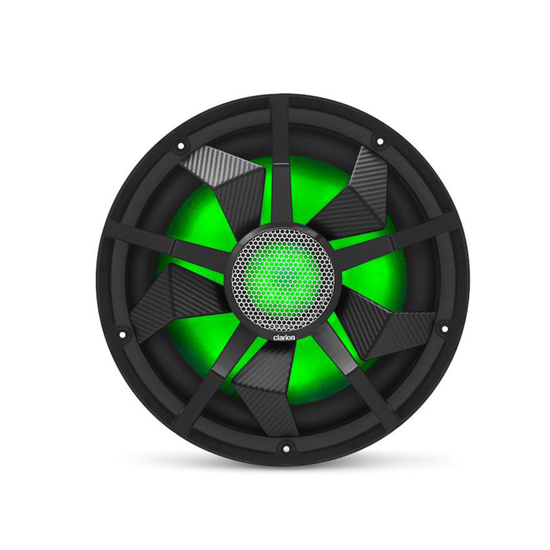 Clarion CM3013WL, 12" DVC 2-Ohm Marine Subwoofer w/ RGB illumination