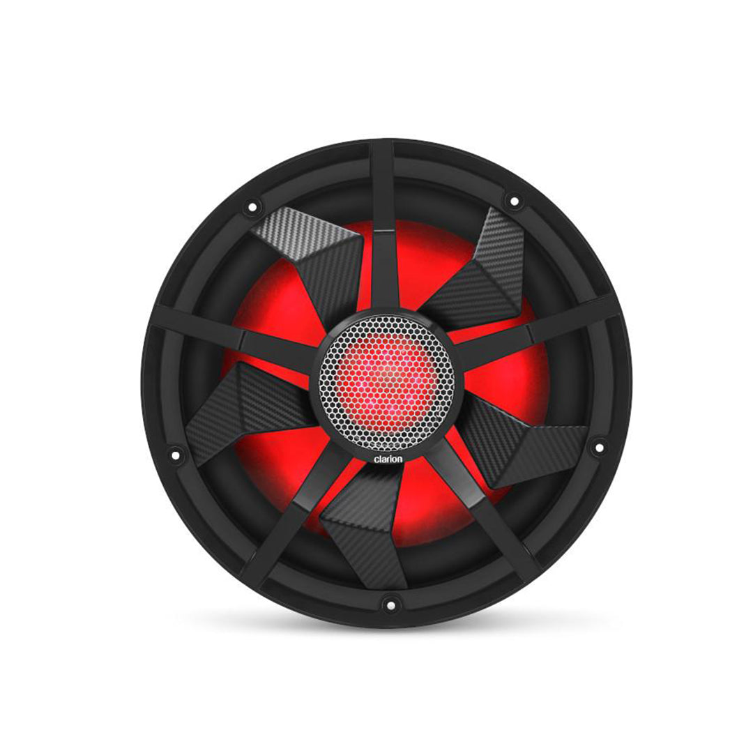 Clarion CM3013WL, 12" DVC 2-Ohm Marine Subwoofer w/ RGB illumination