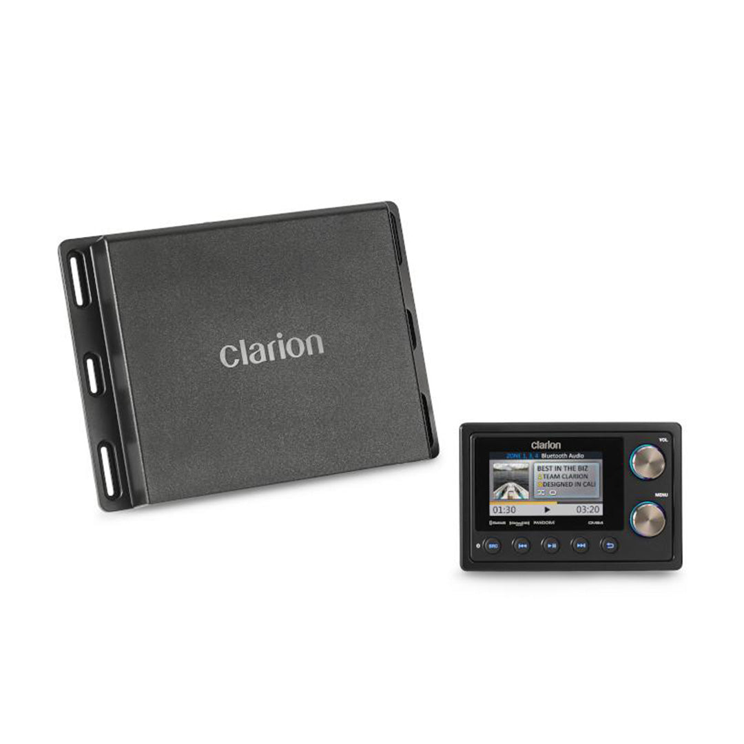 Clarion CMS4, 4-Zone Marine Digital Media Receiver with Watertight Commander