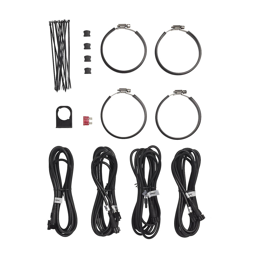 JBL CRUISEX, Club Series Marine 4 Channel Plug and Play Bluetooth¨ Amp and 4 Speakers