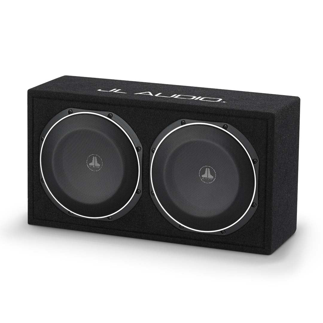 JL Audio CS212LG-TW1, Loaded Dual TW1 Series 12" 2-Ohm Subwoofer, Sealed Enclosure, 600W