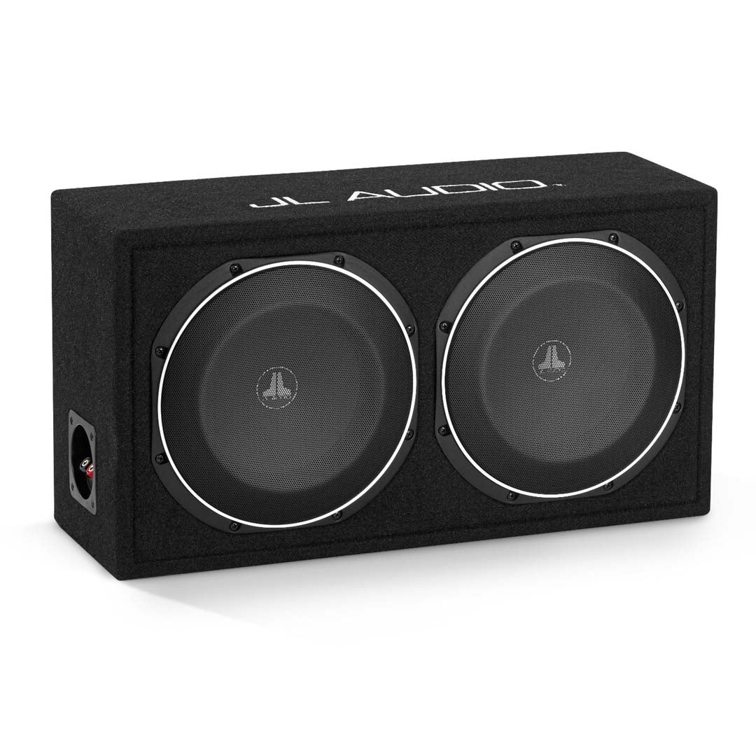 JL Audio CS212LG-TW1, Loaded Dual TW1 Series 12" 2-Ohm Subwoofer, Sealed Enclosure, 600W