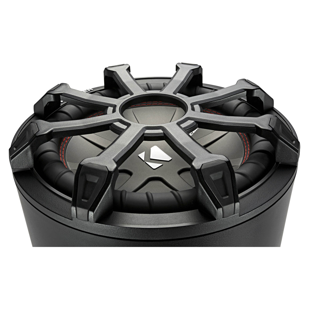 Kicker CWTB104, TB 10" Subwoofer and Passive Radiator in Weather-Proof Enclosure, 4-Ohm, 400W (46CWTB104)