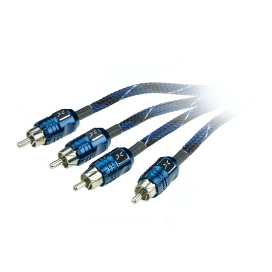 EFX by Scosche D12X4, Delta 12' 4-Channel Twisted Multi-Core Interconnects