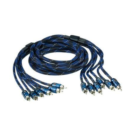 EFX by Scosche D12X6, Delta 12' 6-Channel Twisted Multi-Core Interconnects