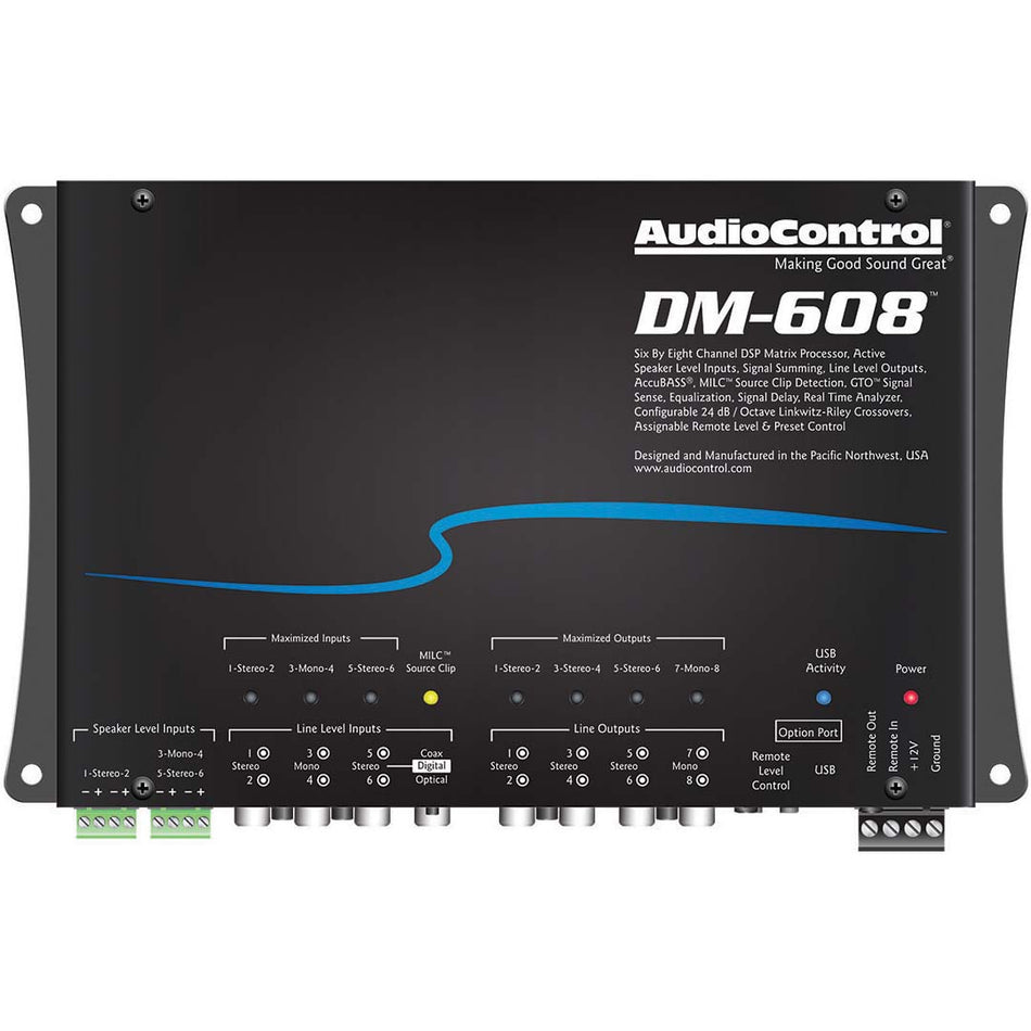 AudioControl DM-608, 6 Input 8 Output DSP Matrix Processor