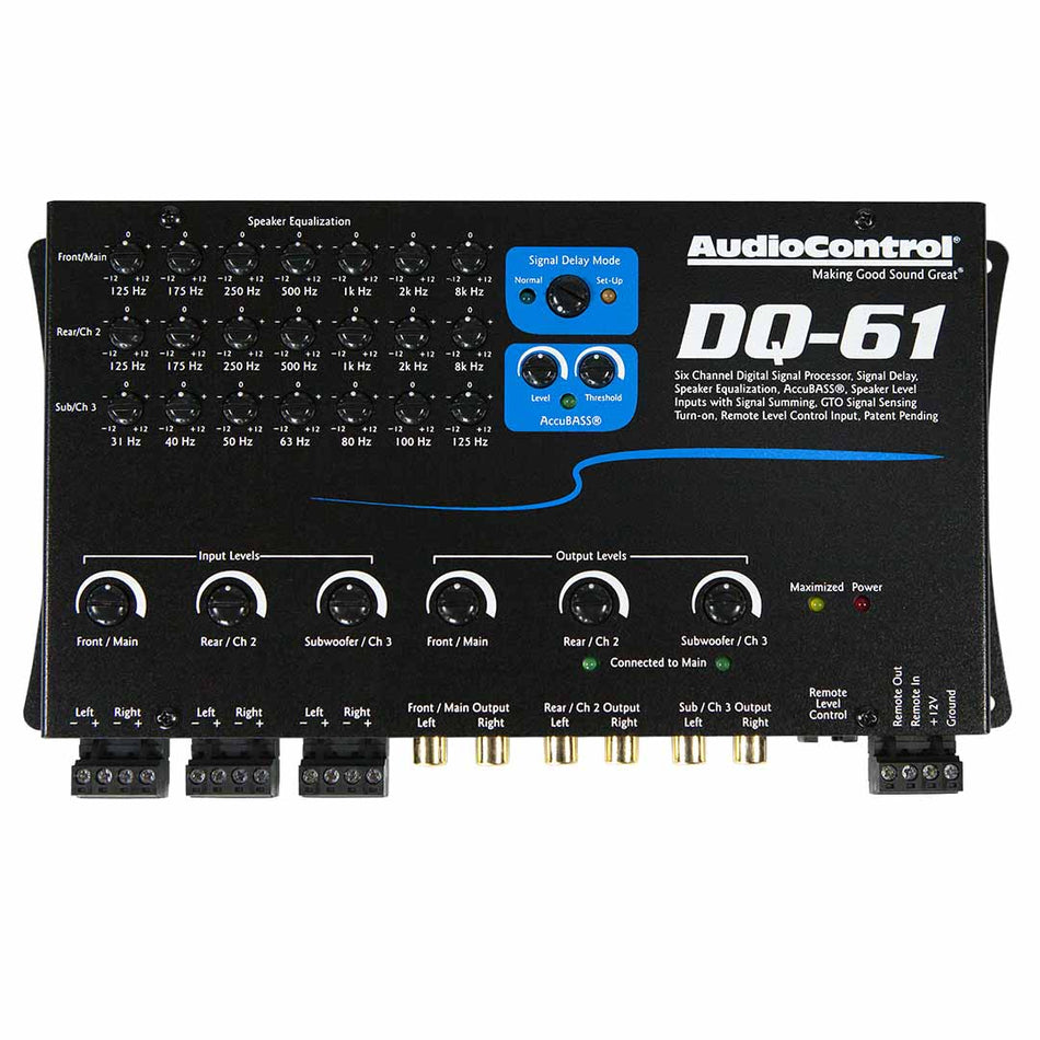 AudioControl DQ-61, 6 Channel Line Out Converter with Signal Delay and EQ