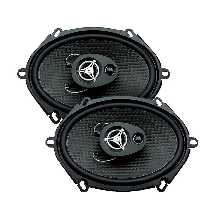 Power Acoustik EF-573, 5x7" 3-way Coaxial Speaker 500W