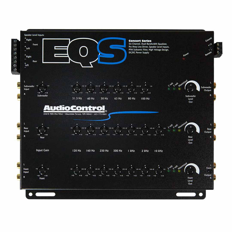 AudioControl EQS, 6 Channel Trunk-Mount Equalizer