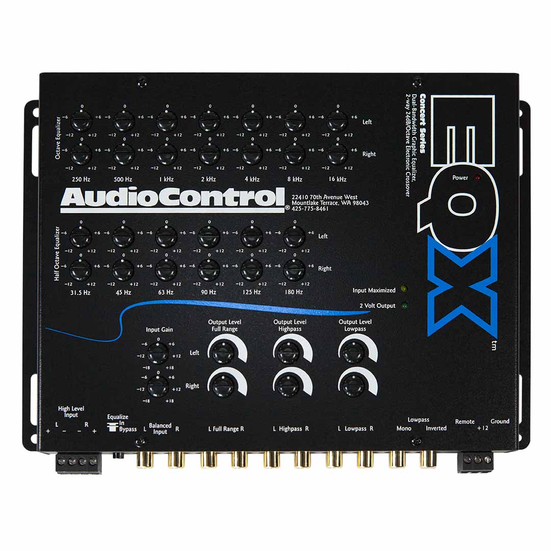 AudioControl EQX, 2 Channel Trunk-Mount Equalizer with Crossover ...