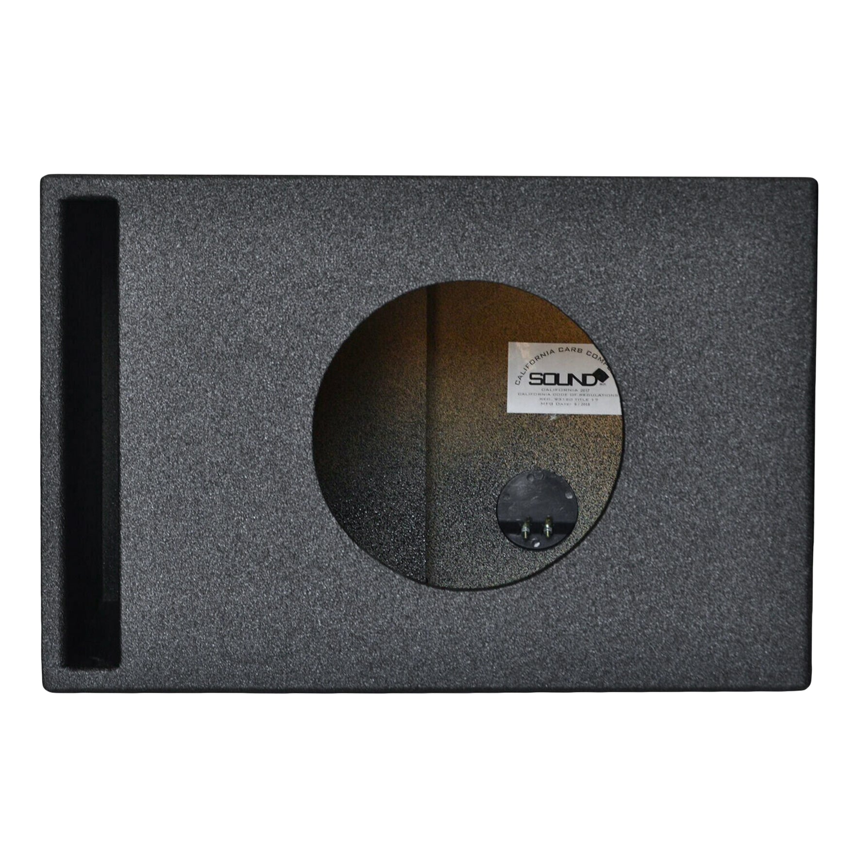 SoundBox SPL Series Single 10" Vented Subwoofer Enclosure, Built to Spec for JL Audio W7 10" - BedLiner Finish