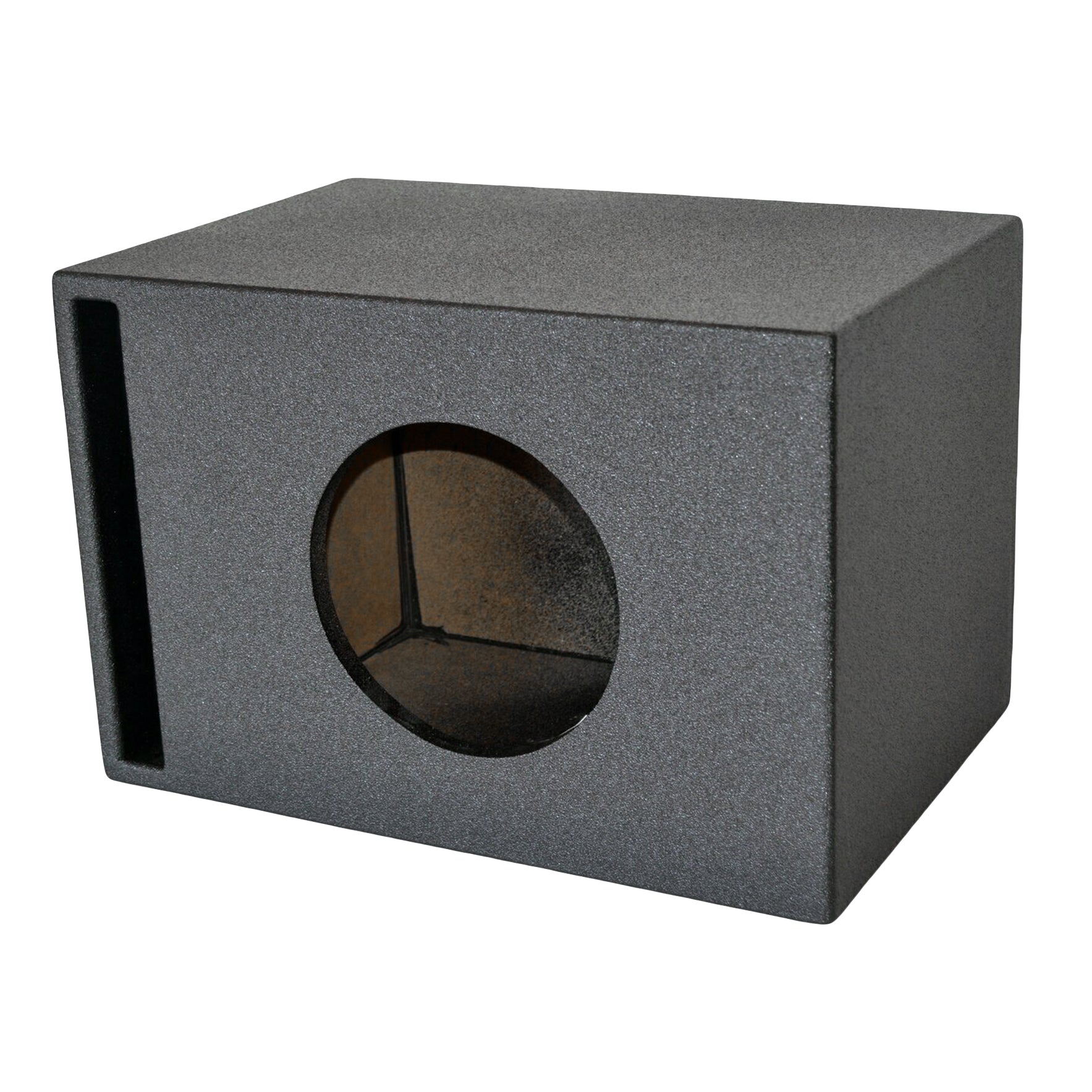 SoundBox SPL Series Single 10" Vented Subwoofer Enclosure, Built to Spec for JL Audio W7 10" - BedLiner Finish