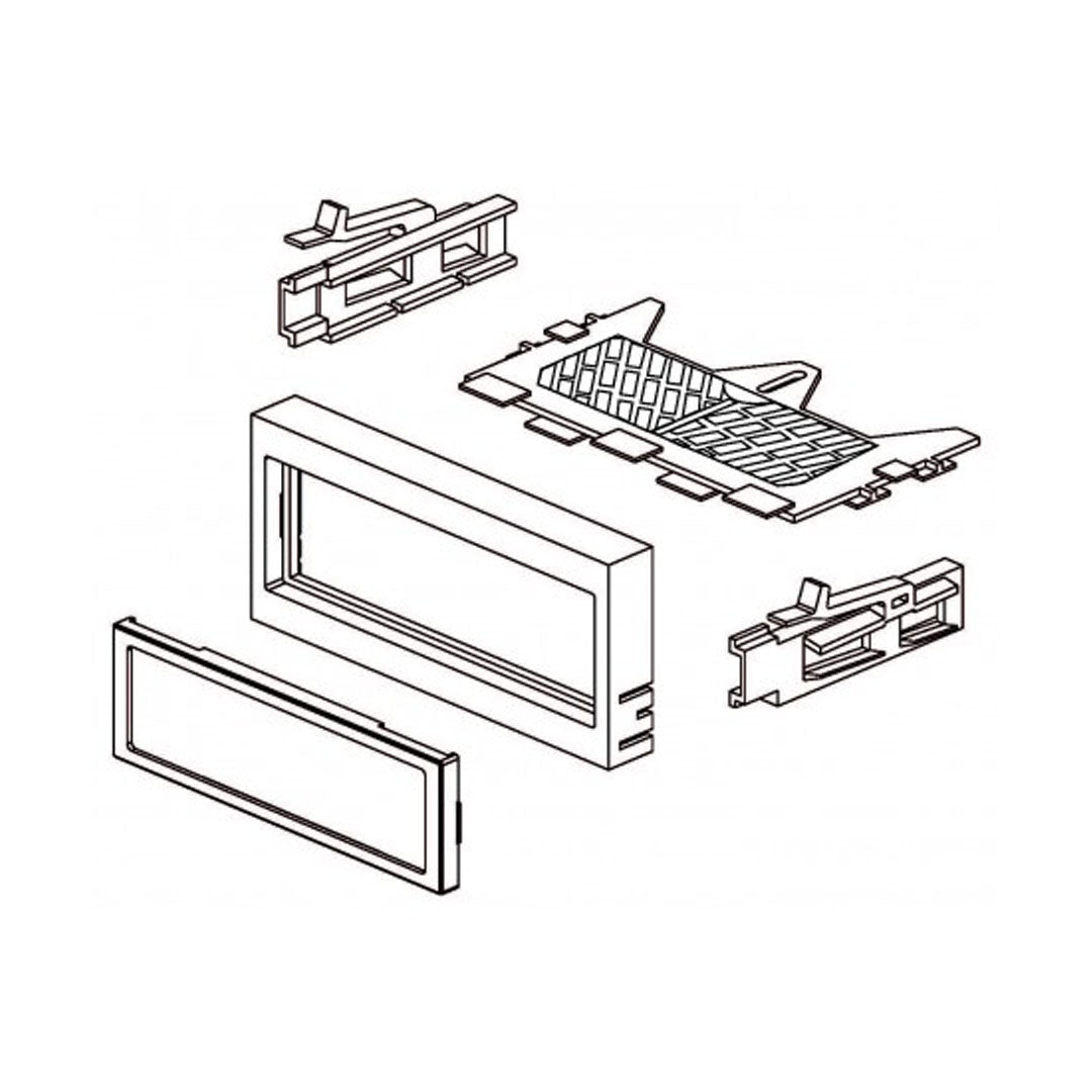 American International GMK345, 1995-2005 General Motors Single DIN