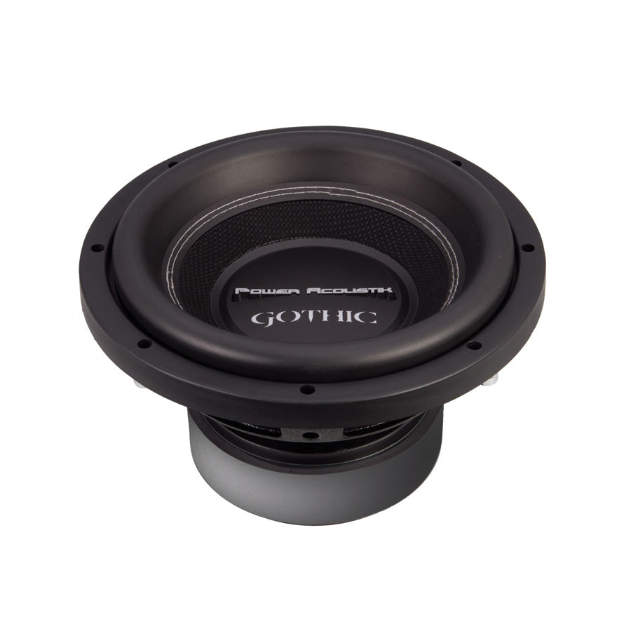 Power Acoustik GW3-10, 10" Dual 2 Ohm Twisted Woven Flax Fiber Cone Subwoofer - 2200W