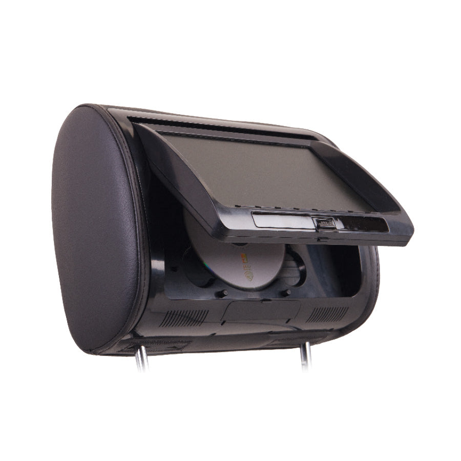 Power Acoustik HDVD-71CC , 7" Universal DVD Headrest w/USB/Aux, 3 Color  Channelangeable