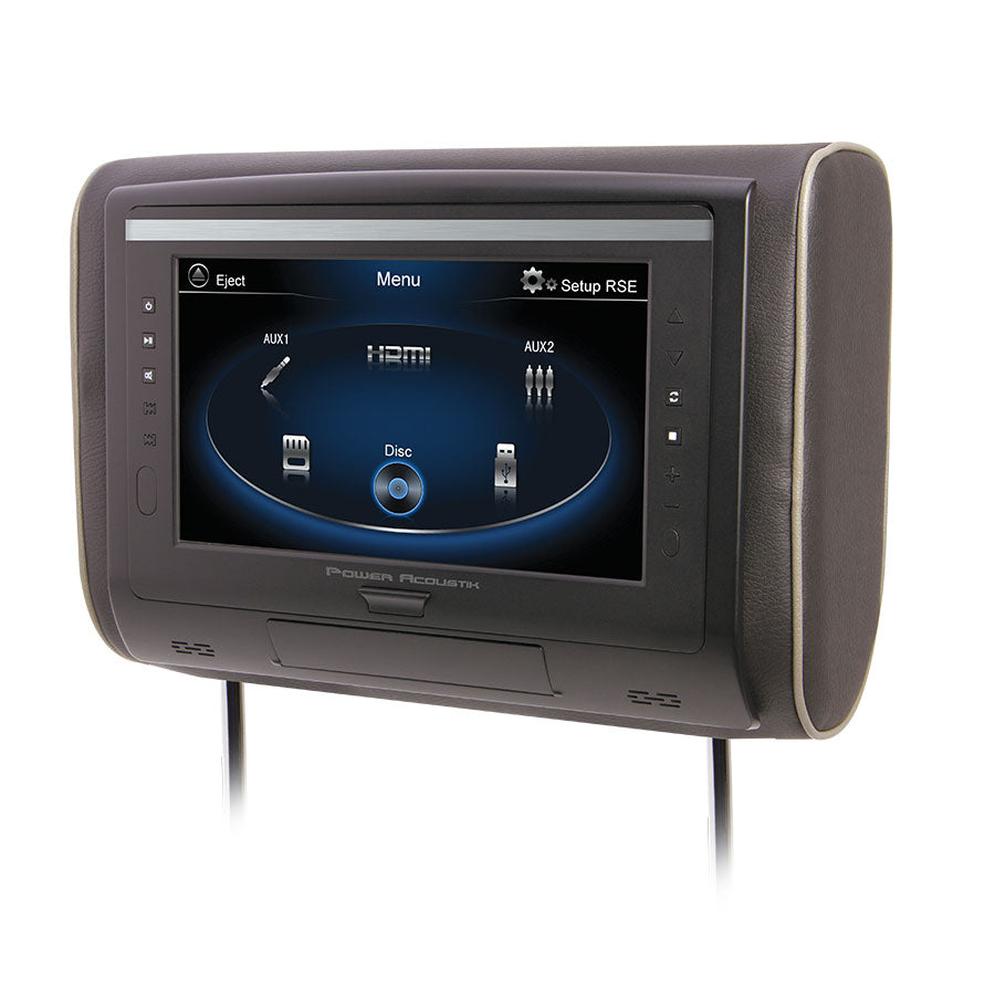 Power Acoustik H-94, Universal Headrest w/ 9" LCD, 3 Color  Channelangeable