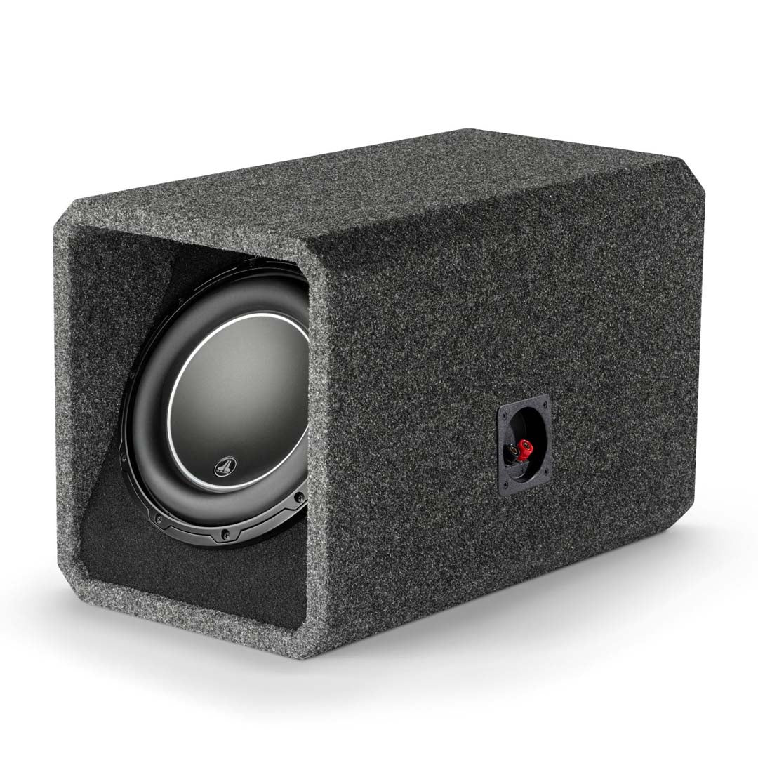 JL Audio HO110-W6v3, Loaded W6 Series 10" 2-Ohm Subwoofer, High-Output Ported Enclosure, 600W