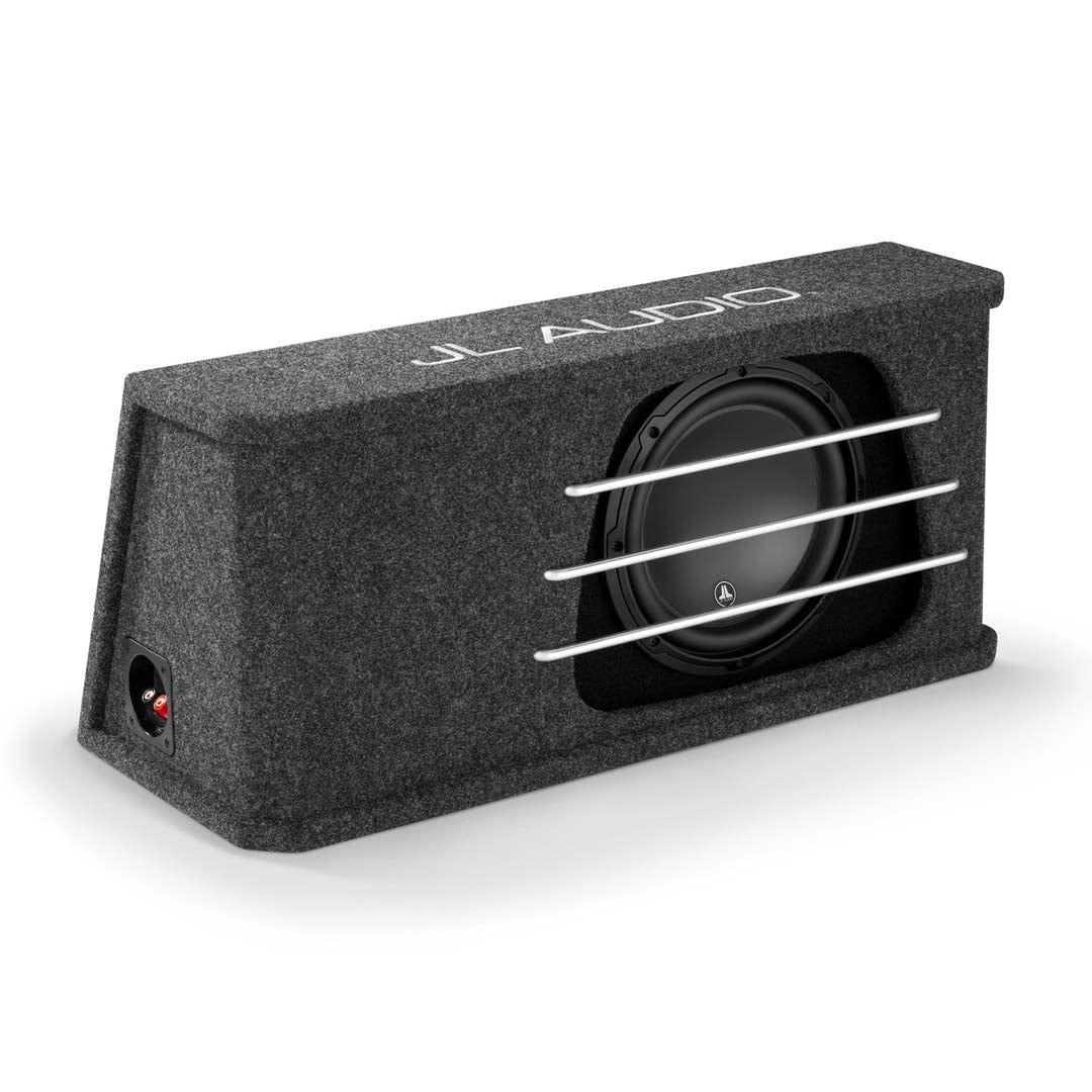JL Audio HO110RG-W3v3, Loaded W3 Series 10" 2-Ohm Subwoofer, High-Output Ported Enclosure, 500W