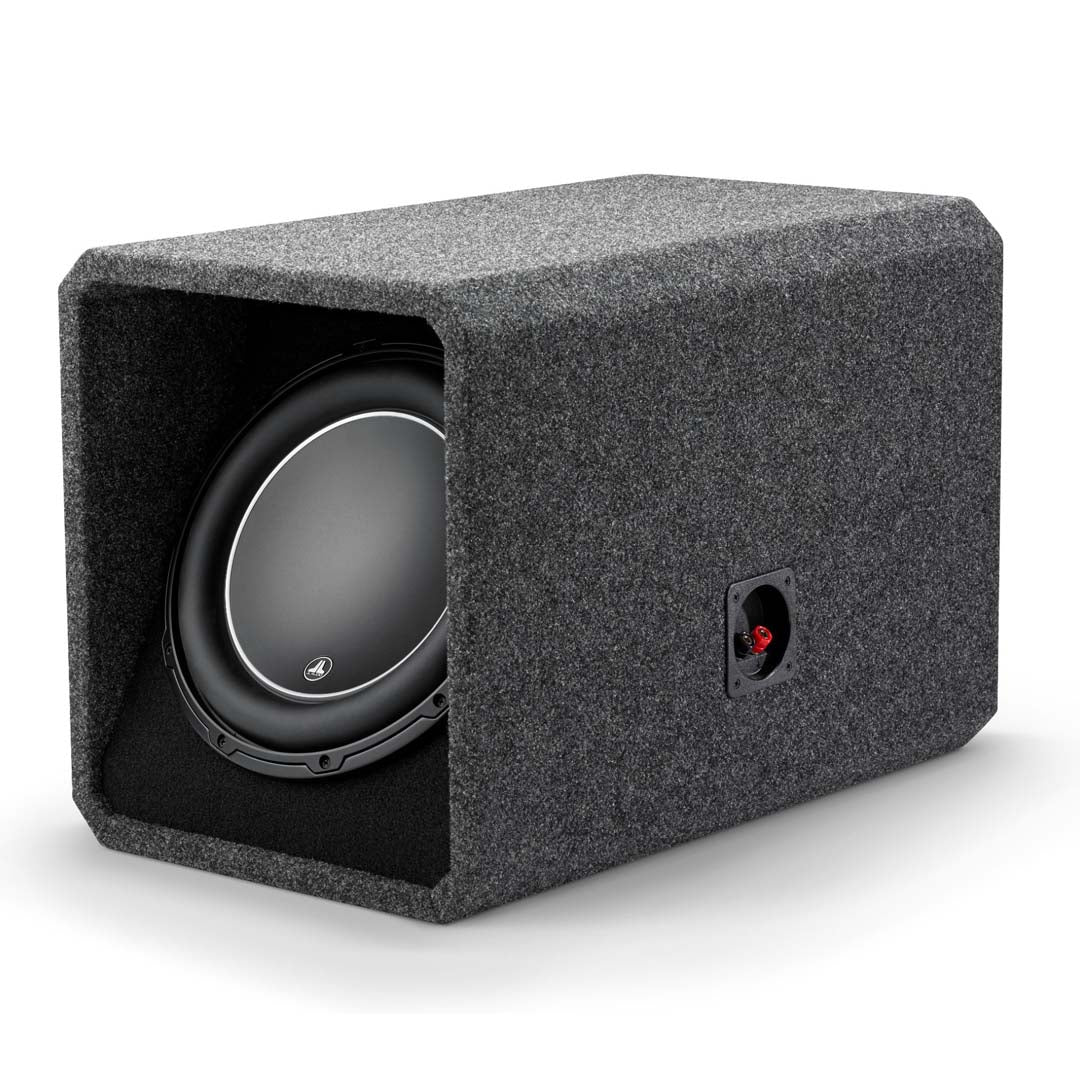 JL Audio HO112-W6v3, Loaded W6 Series 12" 2-Ohm Subwoofer, High-Output Ported Enclosure, 600W
