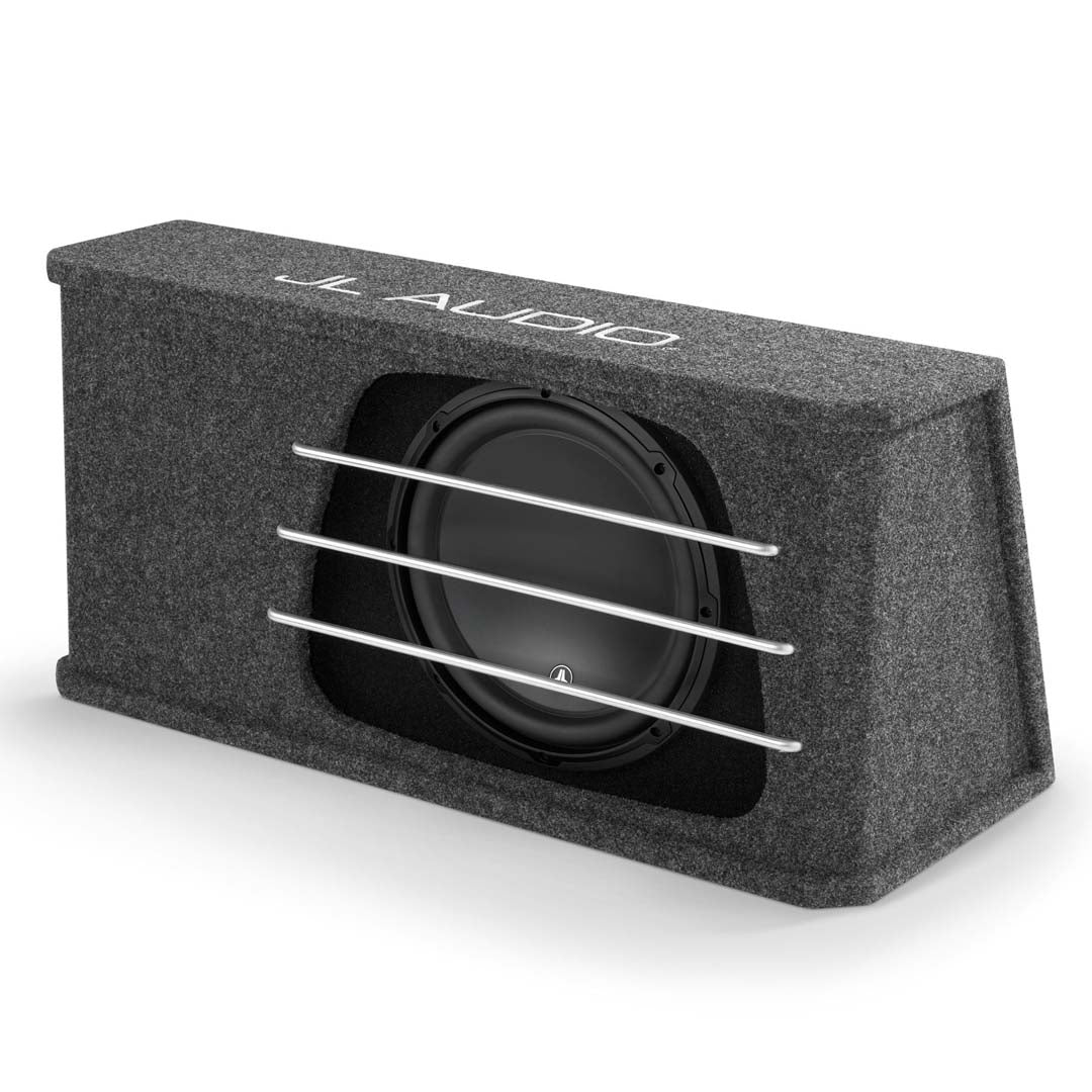 JL Audio HO112RG-W3v3, Loaded W3 Series 12" 2-Ohm Subwoofer, High-Output Ported Enclosure, 500W