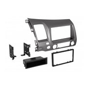 American International HONK838L, 2006-2011 Honda Civic Gun Metallic Taupe Single ISO w/ Pocket or Double DIN
