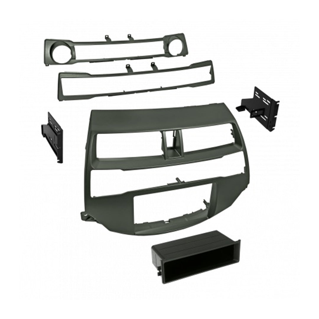 American International HONK852L, 2008-2012 Accord / 2010-2012 Crosstour Gun Metallic Taupe Single ISO w/ Pocket or Double DIN