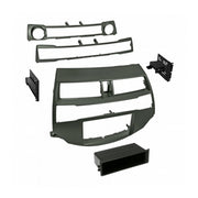 American International HONK852L, 2008-2012 Accord / 2010-2012 Crosstour Gun Metallic Taupe Single ISO w/ Pocket or Double DIN