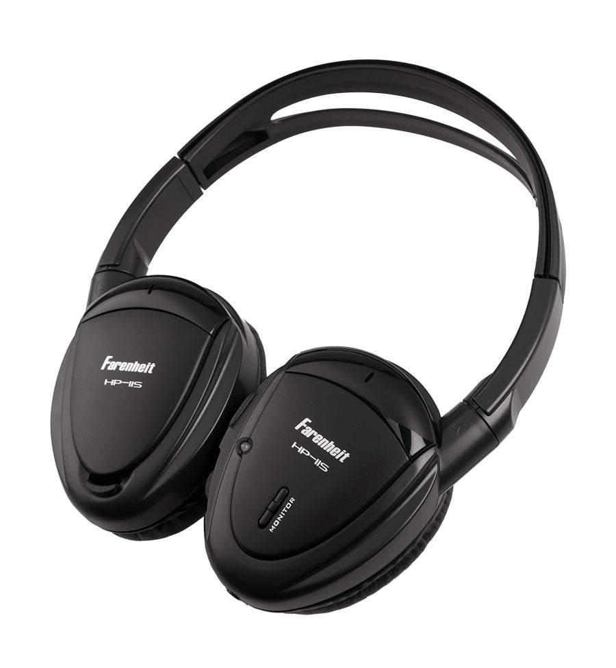 Power Acoustik HP-11S, Single 1 Channel IR Headphone Fold Flat