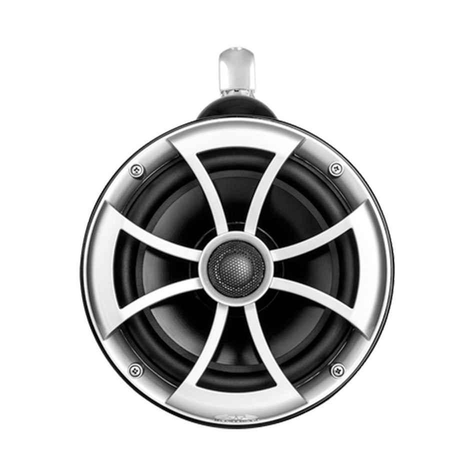 Wet Sounds ICON 8-B FC SA V2, ICON 8 with Fixed Position Clamp Silver Aluminum Tower Speakers - 300W