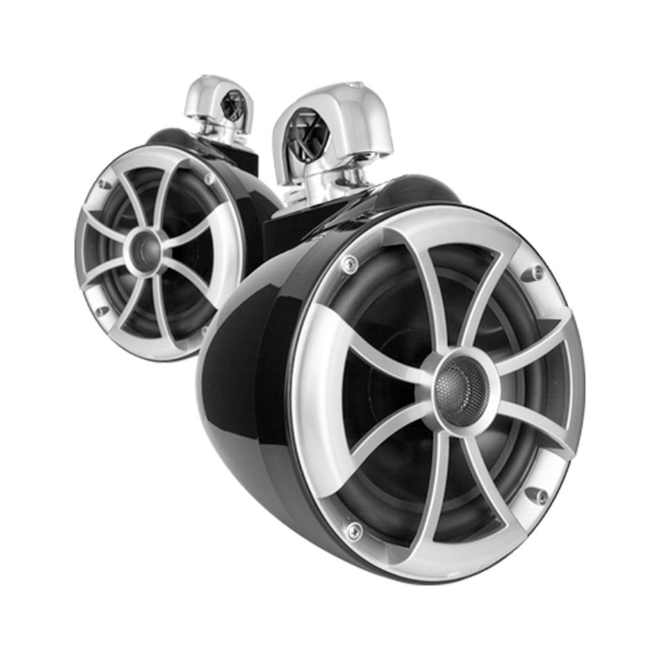 Wet Sounds ICON 8-B SC V2, ICON 8 with Swivel Clamp Tower Speakers- 300W