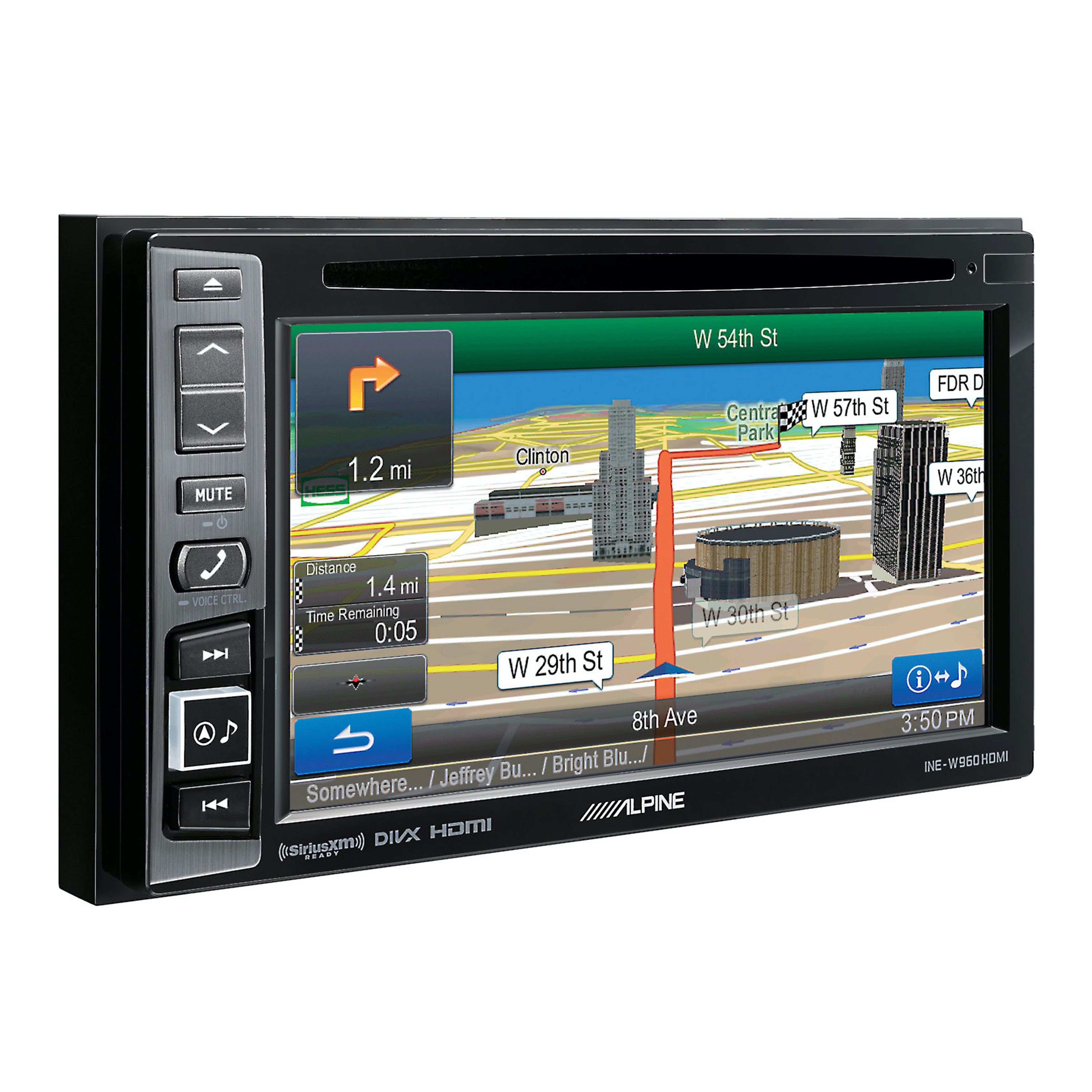 Alpine INE-W960HDMI, Double Din 6.1" DVD Navigation Receiver w/ SiriusXM Tuner