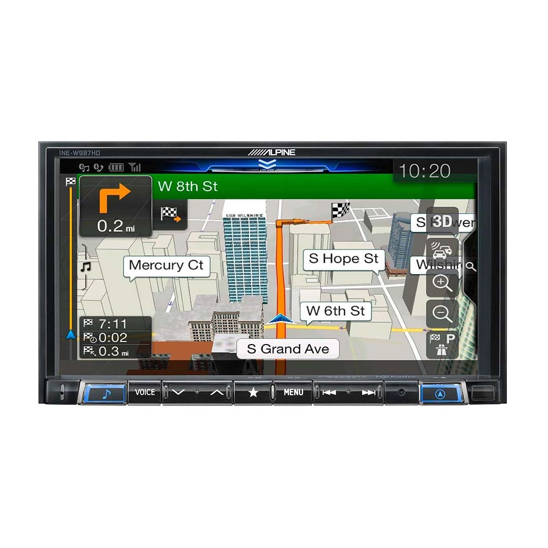 Alpine INE-W987HD, 7" Mech-less Navigation Receiver w/ CarPlay & Android Auto