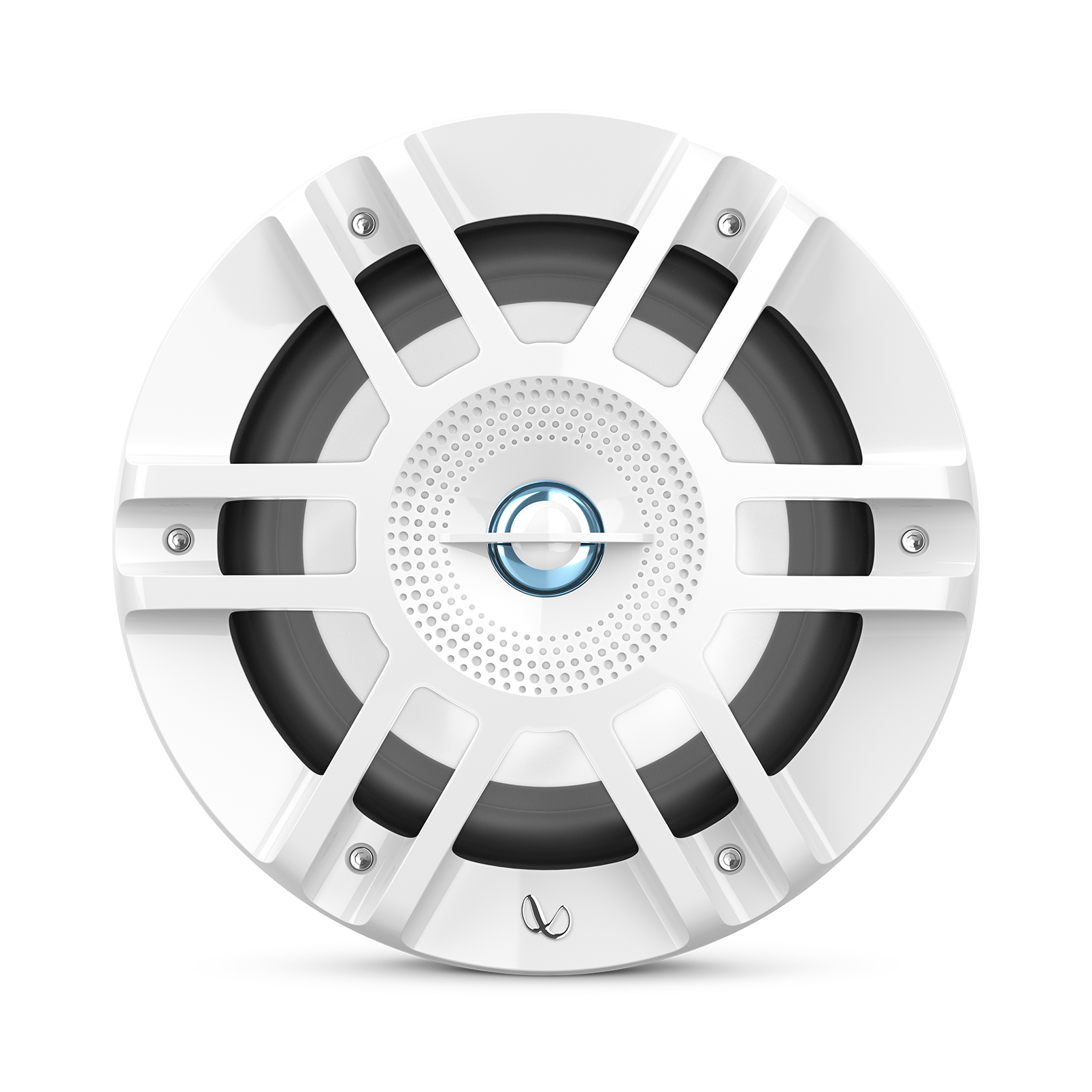 Infinity KAPPA6120MAM, KAPPA Series 6.5" 2-Way Premium Marine Coaxial Speakers w/ RGB Lighting - White