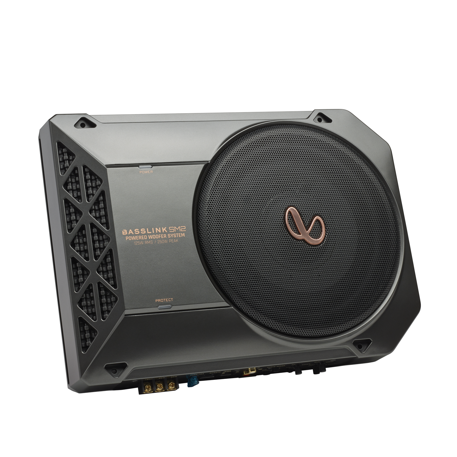 Infinity BASSLINK SM 2AM, Basslink Series 8" Active Underseat Subwoofer - Black