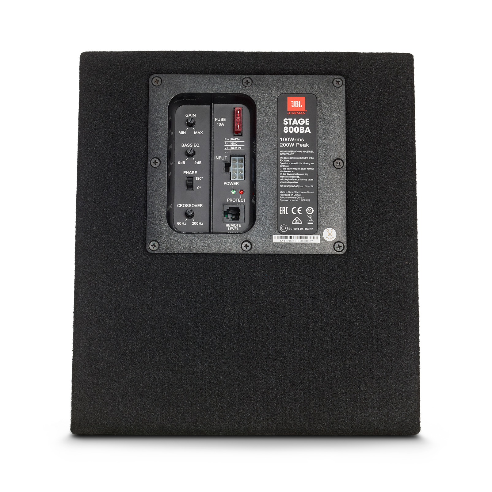 JBL STAGE800BA, Stage Series 8" Active Ported Subwoofer Enclosure