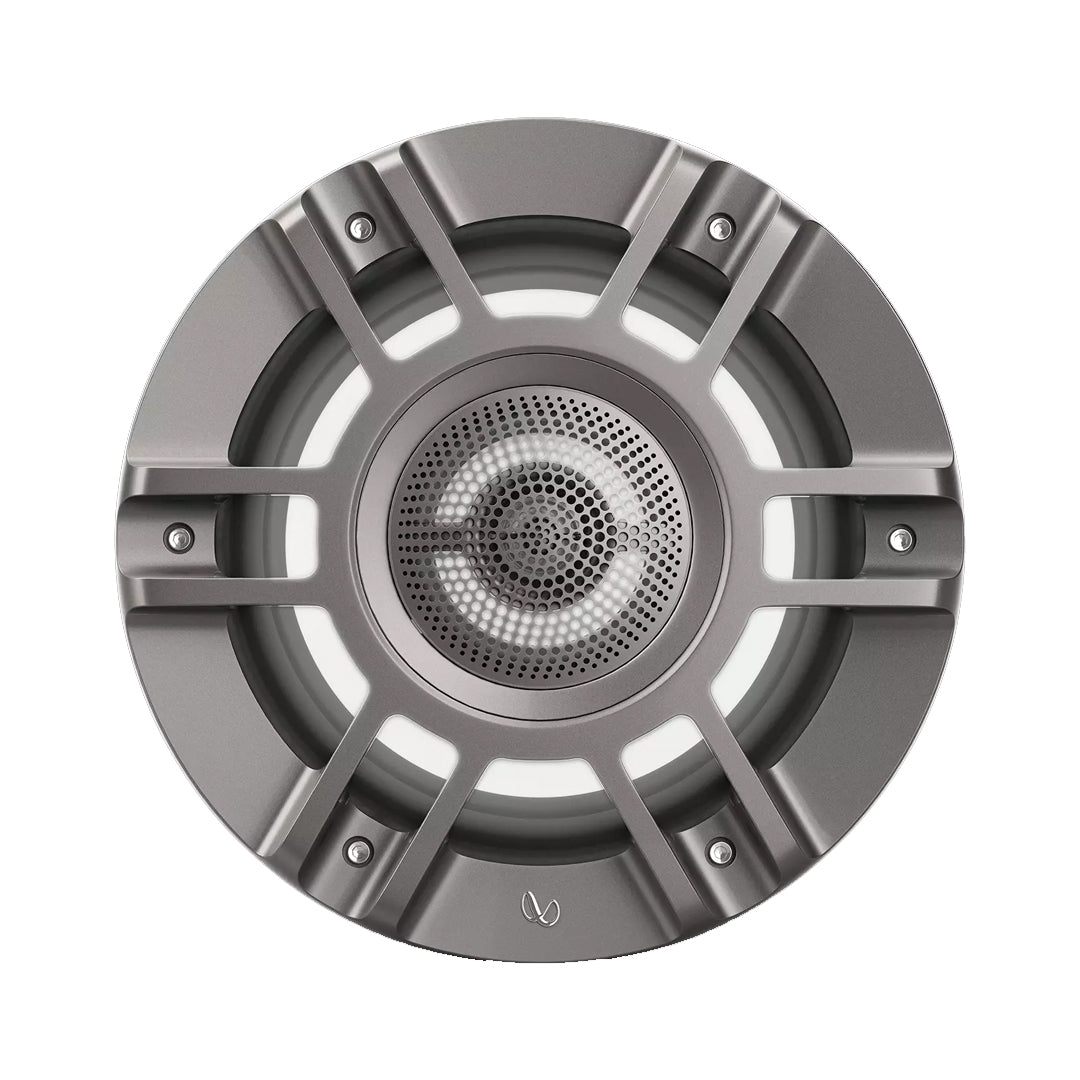 Infinity KAPPA8135MAM, KAPPA Series 8" 3-Way Premium Marine Covertible Speakers w/ RGB Lighting - Titanium