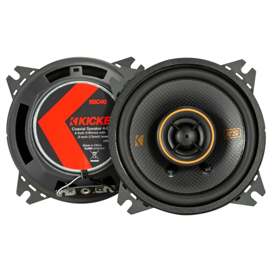 Kicker KSC404, KS Series 4" Coaxial Speakers (47KSC404)