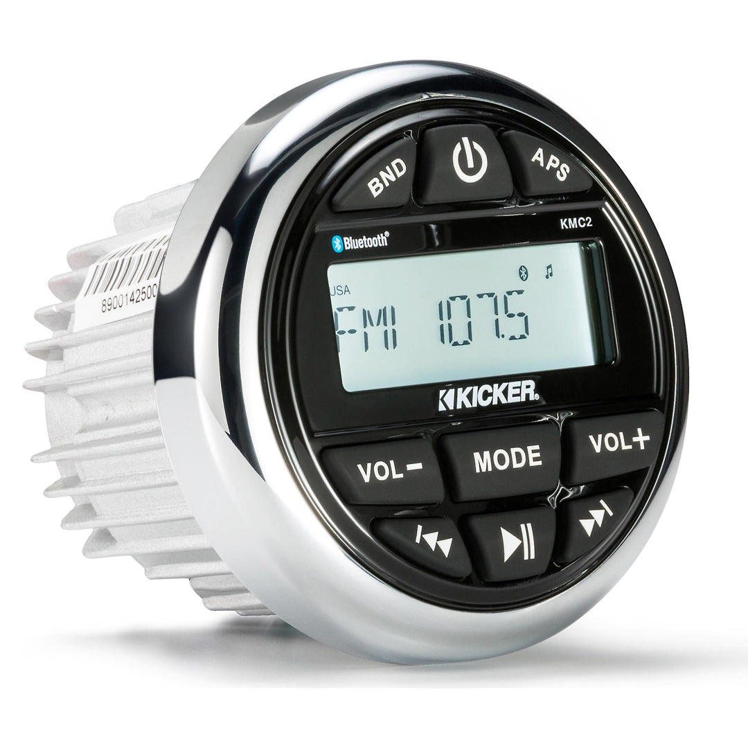 Kicker KMC2, Multi-Media Gauge-Style Marine Receiver w/Bluetooth® (KMC2)