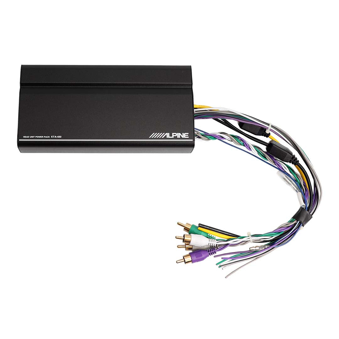 Alpine KTA-450, Power Pack Class D 4 Channel Amplifier, 400 Watts D.P.P