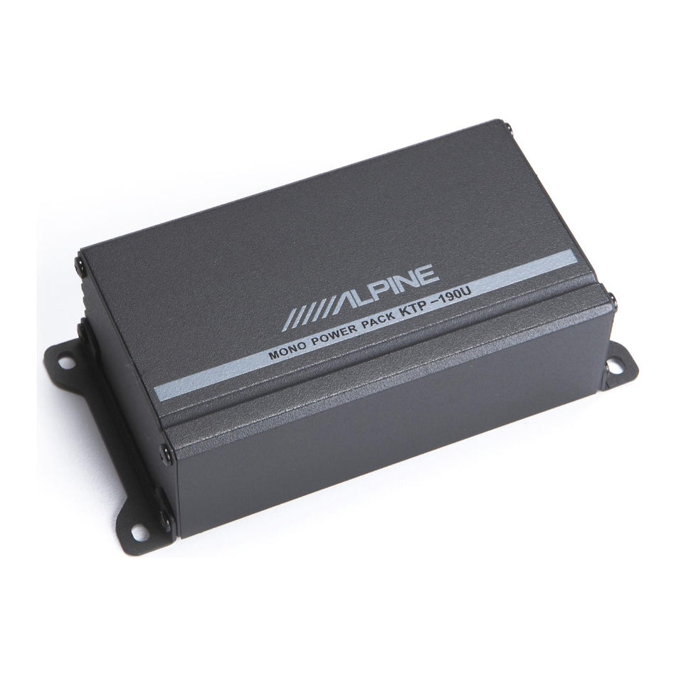 Alpine KTP-190U, Power Pack Compact Mono Subwoofer Amplifier - 60 Watts