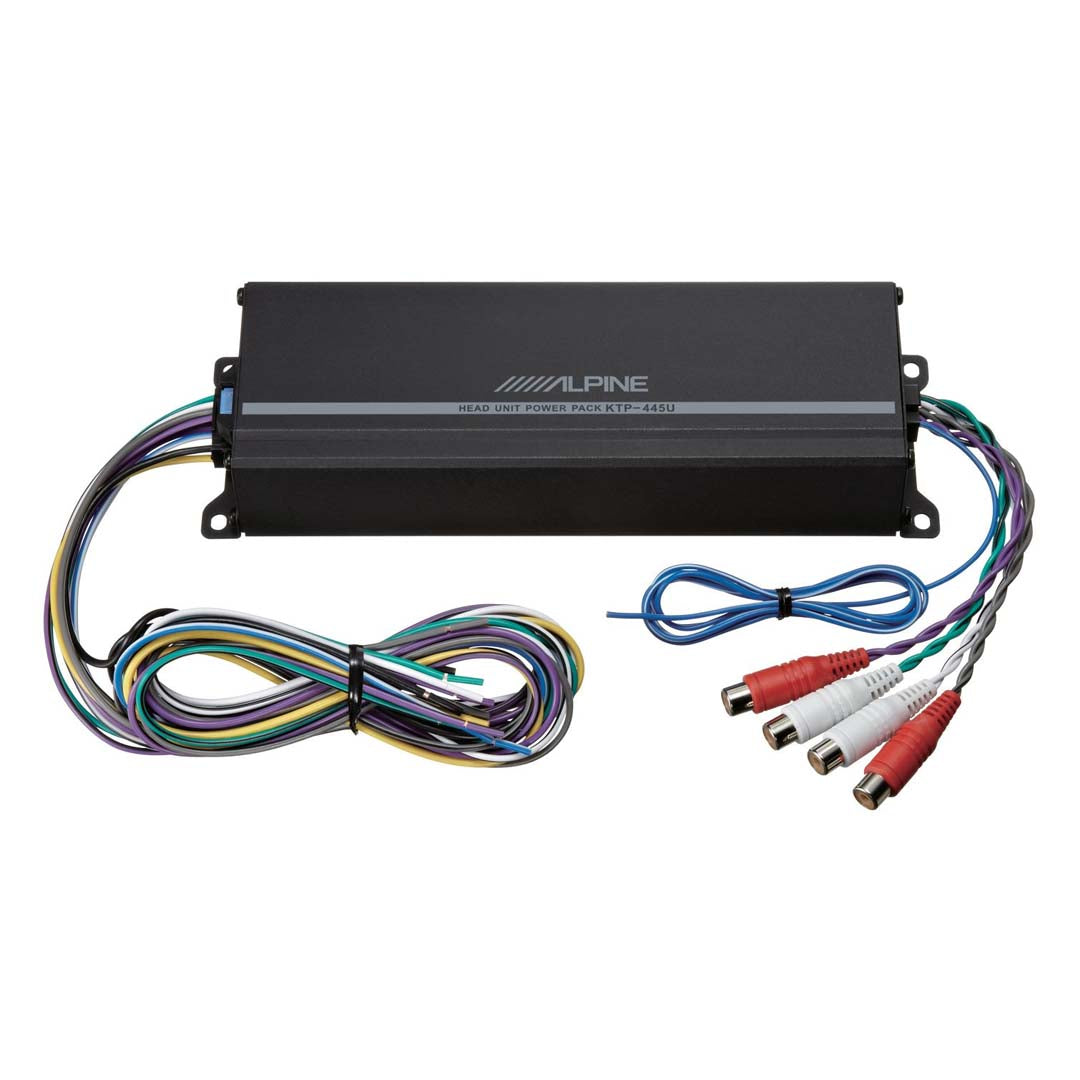 Alpine KTP-445U, Power Pack 4 Channel Car Universal Amplifier - 180 Watts