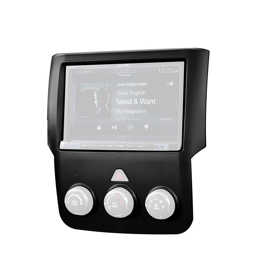 Alpine KTX-RPU8, Restyle Kit Dash Kit for Install of Alpine GPS Receiver with 8" Screen in Select 2013 - Up Ram Trucks.