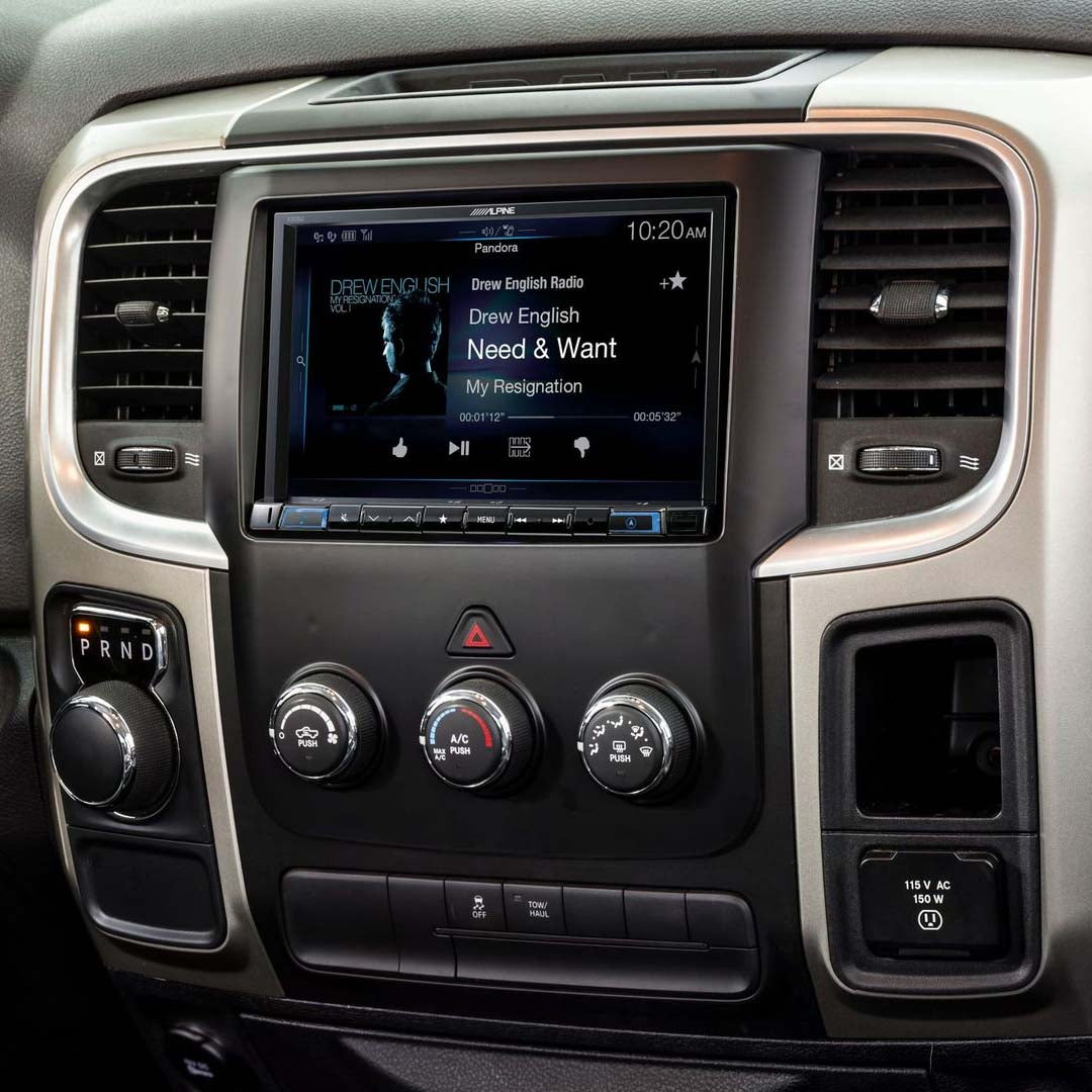 Alpine KTX-RPU8, Restyle Kit Dash Kit for Install of Alpine GPS Receiver with 8" Screen in Select 2013 - Up Ram Trucks.