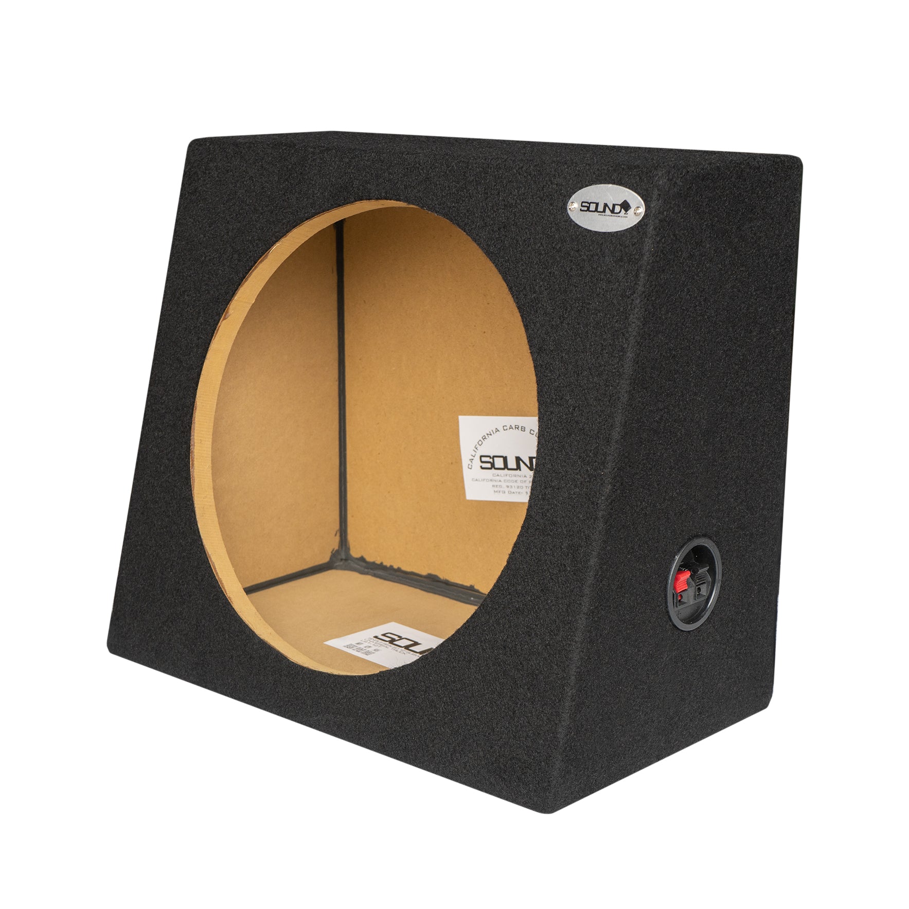 SoundBox Universal Single 12" Sealed Subwoofer Enclosure, Truck (Pair)