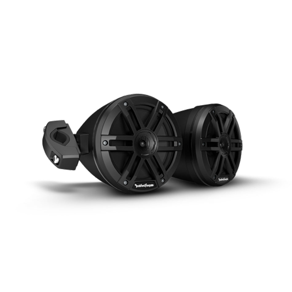 Rockford Fosgate M0WL-65MB, M0 Series 6.5" Moto Can Speakers - Black Grille - 250W
