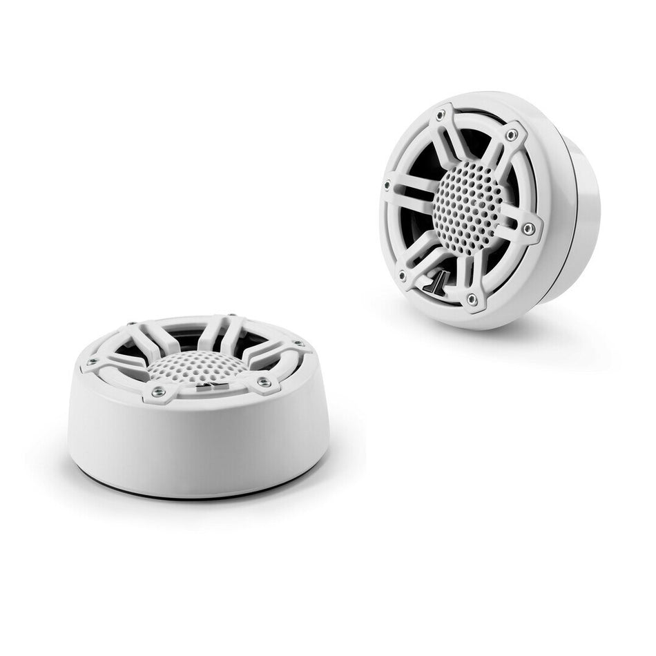 JL Audio M100-CT-SG-WH, M Series Marine 1" Component Tweeters (Pair), White Sport Grill, 100W