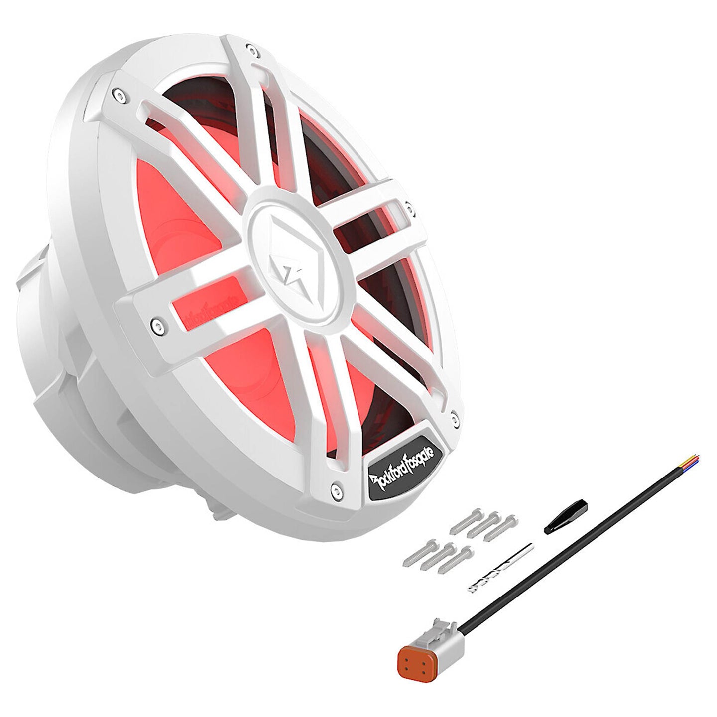 Rockford Fosgate M1D2-10, M1 10" Color Optix Marine Subwoofer Dual Voice Coil 2 Ohm, 1200W