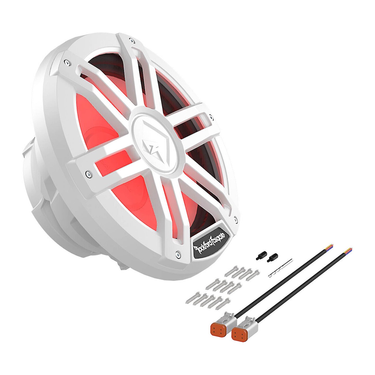 Rockford Fosgate M1D2-12, M1 12" Color Optix Marine Subwoofer Dual Voice Coil 2 Ohm, 1200W